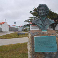 They love Maggie in the Falklands
