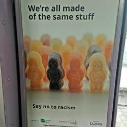 Sign on a Luas