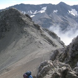 heading down