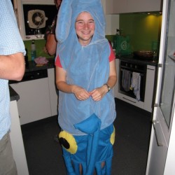Michelle as a squid