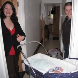 Angelica with Baby Eamonn, and Maaike
