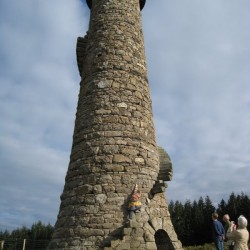 Maaike on lead chimney Maaike on lead chimney