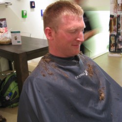 Me getting a haircut