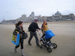 On the beach