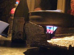 Wine - and the edge of a smiling Steve