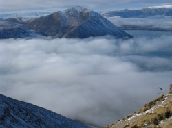 Paraglider at Lake Ohau