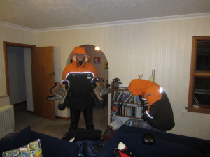 Amy and Hamish set off